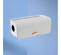 Generic Easy Assemble Cable Management Box for Clutter-Free Desk Protection Cord Organizer for Power Strips Chargers Adapters Wires, Ideal for Home Office Organization (White)