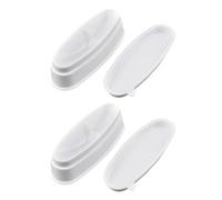 Generic Easy French Dip Tray, Plastic Nail Dip Powder Case, 2pcs White Nail Art Line Box for DIY Manicure, Saving Time and Energy, British Salon Use