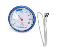 Generic Easy Reading Pool Thermometer for Swimming Pools Floating Design Water Temperature Gauge 1 Unit Blue (A)