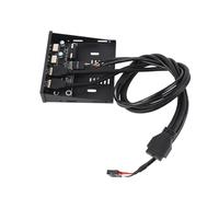 Generic Easy To Use 3.5 Inch Front Panel USB3.0 Hub for PC Desktop 4 Port Internal Combo Bracket Adapter for Tech Enthusiasts and Gamers