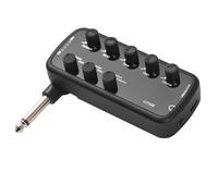 Generic Easy-to-Use Bass Amplifier Portable Mini Amp for Electric Bass Players with 3 Speaker Simulations Black