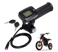 Generic Ebike Speedometer Throttle,with M Button Version Integrated Display Throttle,Compatible with Tutto Tutti Soleil 01 Electric Motorcycle