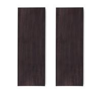 Generic Ebony Wood Lumber Block Deluxe Handle Plate for Music Instrument, Easy to Work with, 2 Pcs for DIY Enthusiasts