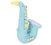 Generic Educational Children Saxophone Musical Instrument Toy with 4 Music Playing Mode, Ideal for Developing Musical Interest, Safe Plastic Material (Green)