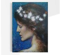 Generic Edward Robert Hughes Night | 19th Century Portrait Painting, Vintage Print, Fine Wall Art, Poster, Pre-Raphaelite Artwork, Antique Pictures