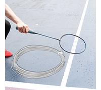 Generic Elastic Badminton Racquet String Multifilament Durable 10m Length for Racket Sports Training 2 Pcs Color Optional (White)
