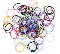 Generic Elastic Hair Ties Made of Polyester Small Ponytail Holders 200pcs Two Set Excellent Workmanship to Hold Hair in Place for Everyday Wear