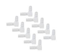 Generic Elbow Hose Barb Durable Wear Resistant 90 Degree Fitting for Aquarium, 10Pcs Plastic Joint Adapter for Pump and Silicone Tubing (6mm)