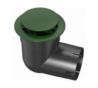 Generic Elbow Up Drain Raise Out Drain Elbow Pipe Fitting Connector with Flat Top Cover Construction Space Saving Design Suitable for Sinks Kitchen basins, 4 Inch