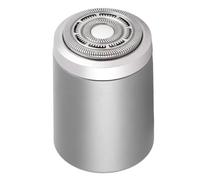 Generic Electric Beard Trimmer for Men Portable Rechargeable Clipper for Travel Compact Aluminum Silver
