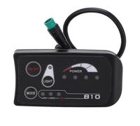 Generic Electric Bicycle LED Display Control Panel Waterproof for Electric Bike Modification 36V 48V S810 Meter Durable Plastic 82x42mm