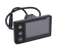 Generic Electric Bike LCD Display, Water Resistant Multifunctional Meter Panel with Bracket for 22.2mm Handlebar, 24V 36V 48V 60V