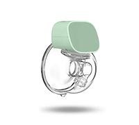 Generic Electric Breast Pump Silent Invisible Hands Free 2 Modes 5 Levels Adjustable, Built-in 800mAh Battery, for Home Travel, ABS PP Silica Gel, Pink Green Grey (with 24mm Flange)