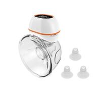Generic Electric Breast Pump, Wireless Wearable Pump with Silent Operation and LCD Display, 280mmHg Suction Strength and 30 Minute Timer for Comfortable Nighttime Use (19mm&21mm&24mm Funnel Insert)