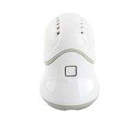 Generic Electric Callus Remover Rechargeable Foot File with Coarse Fine Polishing Heads for Dead Skin Removal Pedicure Tool 2 Speed 950mAh (Silver Gray)