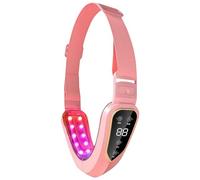 Generic Electric Face Contouring Massager, Pink Face-Shaping Band, Adjustable Straps, Red LED Light, Helps Enhance the Look of Skin, Defined-Looking Contours