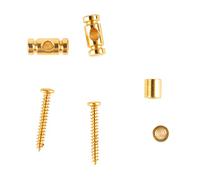 Generic Electric Guitar Roller String Tree Guide Retainer Lightweight Durable Replacement for Guitarists 6-Pack Metal (Gold)