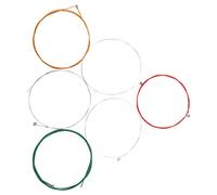 Generic Electric Guitar Strings Consistent Touch Full Bright Toning Colorful Strings for All Music Enthusiasts Steel Wire Fiber Red Yellow Green Silver