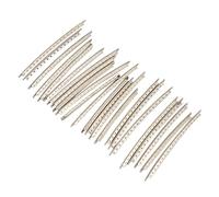 Generic Electric Guitar White Copper Fretwire 24pcs Set Fine Machining 2.2mm Fret Wires Easy to Install for Guitar Players