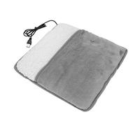 Generic Electric Heating Velvet Foot Warmer Pad USB Heating Pad for Office Home, Soft Mild Winter Feet Warmer for Adults 11.8 X 11.4in