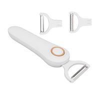 Generic Electric Potato Peeler, Electric Peeler Handheld USB Rechargeable Fruit Vegetables 3 Cutter Heads for Home Potato 3 Cutter Heads for Home