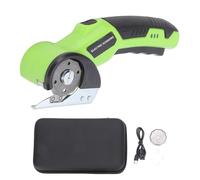 Generic Electric Scissors Wireless Cutter, Ergonomic Lightweight Design, 2500mAh Battery, Comfort Grip Reduces Hand Fatigue for Fabric Carpet Carton Plastic Leather Cloth (Green)