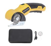 Generic Electric Scissors Wireless Cutter, Ergonomic Lightweight Design, 2500mAh Battery, Comfort Grip Reduces Hand Fatigue for Fabric Carpet Carton Plastic Leather Cloth (Yellow)