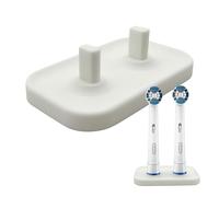 Generic Electric Toothbrush Head Holder Stand - Compatible with Oral-B Toothbrushes (Two Heads) - White