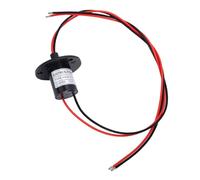 Generic Electrical Slip Ring, 2 Wires 15A 22mm Diameter 360° Rotating Cap Conductive Slip Ring for Stabilizer, CCTV Monitoring Equipment, Robots, Manufacturing Control, Exhibition