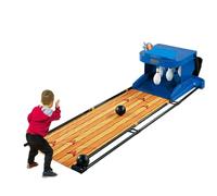 Generic Electronic Bowling Alley Game Set for Home - Kids & Adults Indoor Bowling Ball Sports Console with Automatic Reset, Lighting & Sound Effects