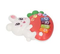 Generic Electronic Cartoon Toy Organs, Light Effects Charming Animal Shape Funny Sounds Elastic Buttons Piano Piano Keyboard Toy Battery Fed Home (Red)