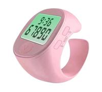 Generic Electronic Finger Counter Digital Finger Counter Swimming Silent Clock Portable Lightweight Handheld Tally Counter Mechanical, Pink