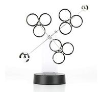 Generic Electronic Perpetual Motion Revolving Art for Desk Decor Office Gift Kinetic Model Silver 32cm
