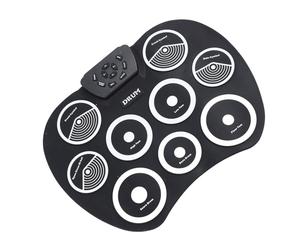 Generic Electronic Set Portable USB 9 Pads Roll Up for Musicians on the Go Lightweight and Portable for Home Use