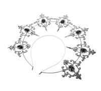Generic Elegant Baroque Style Metal Crown Headband for Women Sturdy Decorative Effect, for Cosplay Party and Ball, Unique Goddess Hair Accessory