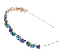 Generic Elegant Glass Rhinestone Headband for Women, Alloy Material Hair Hoop with Fine Workmanship, Gorgeous and Hair Decoration for Daily Use and Engagement
