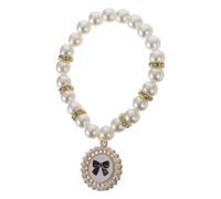 Generic Elegant Pet Pearl Necklace Collar for Dogs and Cats, Comfortable Abs Material with Fine Detailing, Suitable for Special Events and Casual Outings