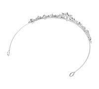 Generic Elegant Rhinestone Bridal Crown Small Tiara Headband for Wedding Women Sparkling Crystal Hair Accessories with Comfortable Ergonomic Fit Brilliant Light Reflection Cherished