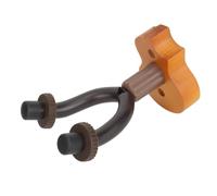 Generic Elegant Ukulele Wall Mount Hanger with Solid Mahogany Design for Ukulele Mandolin Banjo Exhibition 5.0x1.7x3.0in (Dark Wood Color)