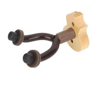 Generic Elegant Ukulele Wall Mount Hanger with Solid Mahogany Design for Ukulele Mandolin Banjo Exhibition 5.0x1.7x3.0in (Natural Wood)