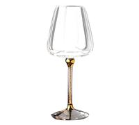 Generic Elegant Wine Glasses Decorative Wine Glasses Rotating Ergonomic Goblets Crystal Glass Tableware for Swimming Pool Outdoor Travel Wedding