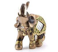 Generic Elephant Figure, Durability Elephant Statue, for the House of the Coffee Office Hotel (Green Medium Size)