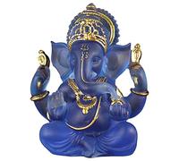 Generic Elephant God Statue Made of Resin, Buddha Figure, Decoration, Handicraft, Blue