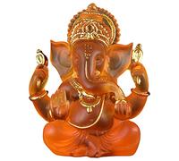 Generic Elephant God Statue Made of Resin, Buddha Figure, Decoration, Handicraft, Orange