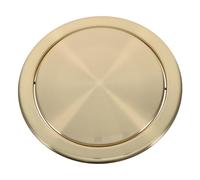 Generic Embedded Countertop Trash Bin Lid, Stainless Steel Recessed Flap Cover, Round Garbage Lid for Kitchen, Bathroom, Commercial Use