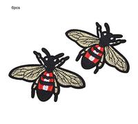 Generic Embroidery Patch, 6PCS Embroidery Bee Patches 6PCS Cute Bee Shape Patches Sewing Decoration Patch Cloth DIY Clothes Applique