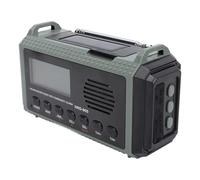 Generic Emergency Radio FM AM SW WX 10000mAh Solar Charging Hand Crank Full Band Portable Radio with LED Flashlight for Outdoor Camping