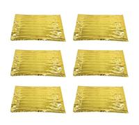 Generic Emergency Solar Blanket, Windproof & Water Resistant Thermal Space Foil Blanket, Huge Size, Lightweight and Portable, Maximum Guard Against Elements, Retains Body Heat (Gold)