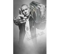 Generic Eminem Poster 8.3 x 11.7 inches Unframed Wall Art Music Hip Hop Rap Marshall Mathers 8 Miles Bedroom/Classroom Decor