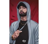 Generic Eminem Poster 8 Miles Marshall Mathers Rap Hip Hop Wall Art Picture A4
